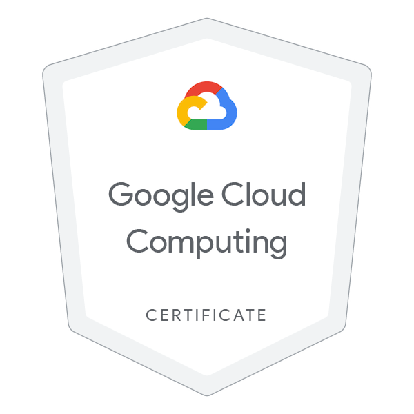 Google Cloud Computing Foundations Certificate